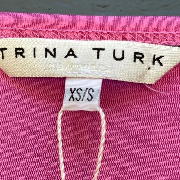TRINA Turk Delfino Top in Pink Fusion Size XS/S New with Tags - Picture 9 of 10